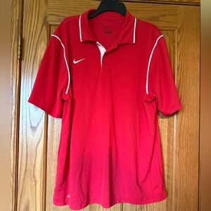 Men’s button up Nike polo